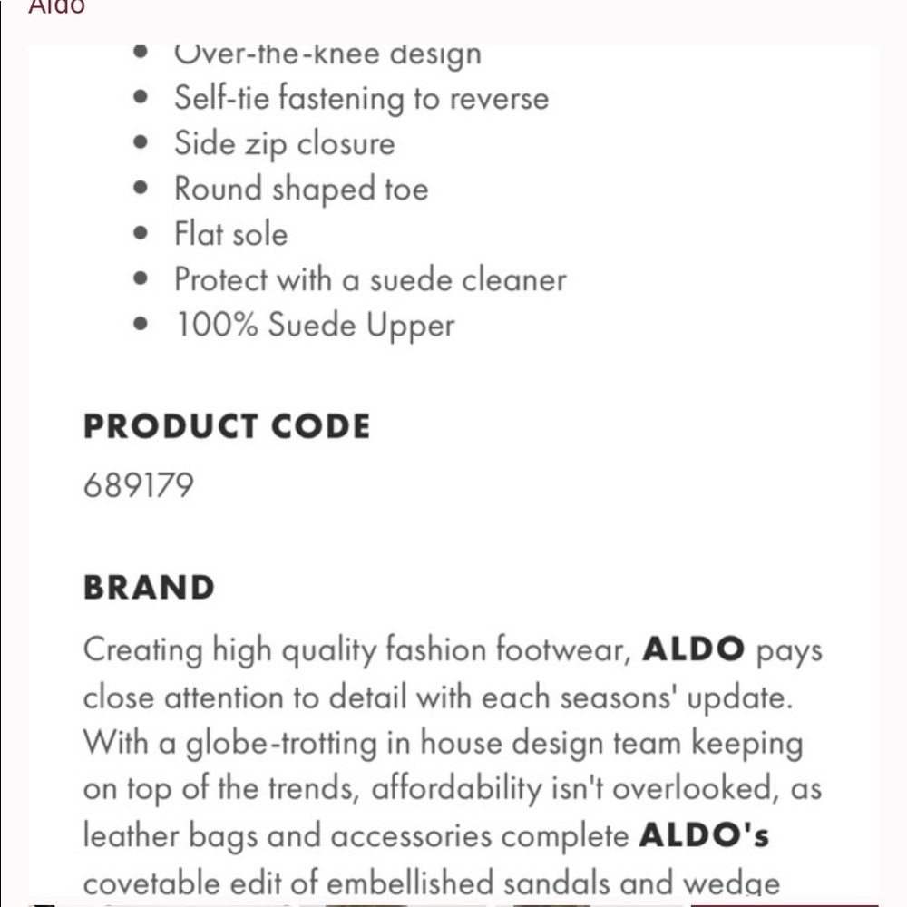 Aldo Taupe Suede Over-knee Boots - Picture 5 of 6